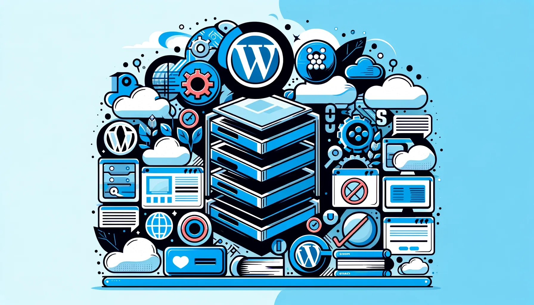 Ilustrasi keterbatasan WordPress hosting untuk platform selain WordPress, seperti Joomla dan Drupal.