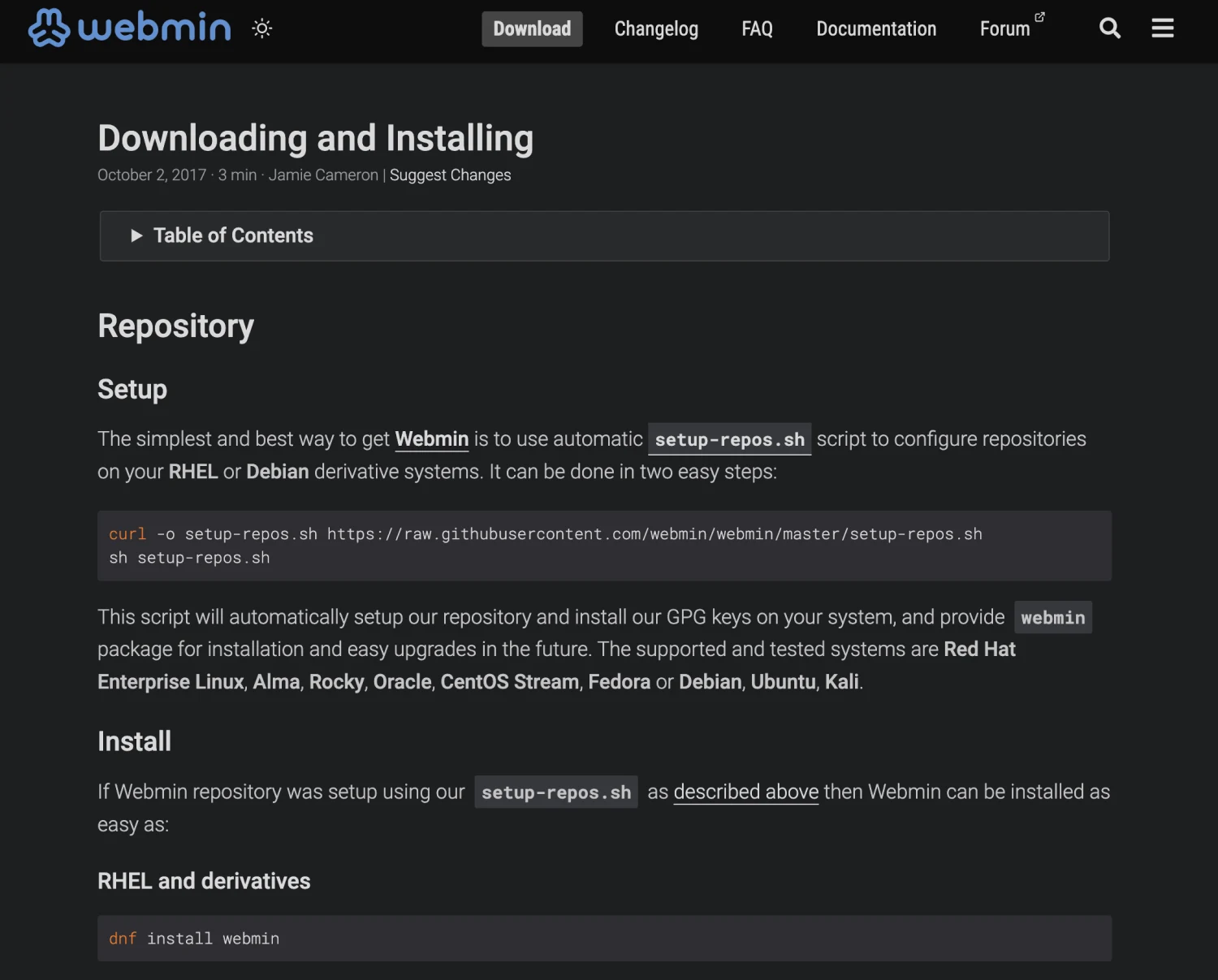 Webmin, alternatif open source cPanel yang gratis dan intuitif.