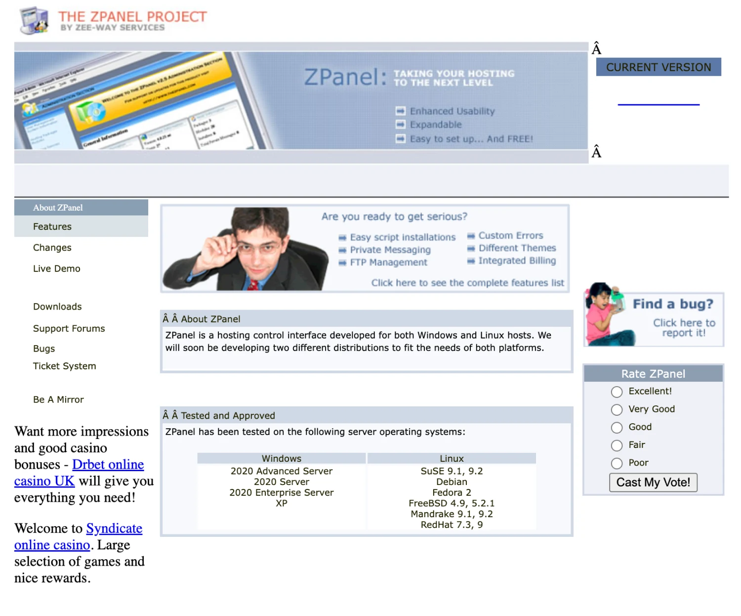 ZPanel, control panel hosting open source gratis yang kompatibel dengan Windows dan Linux.